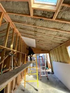 Add new insulation Wood safe ‘n’ sound