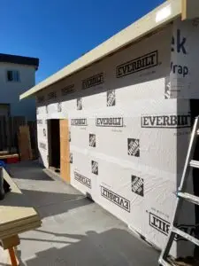 After install new fiber glas insulation pink parnert 1