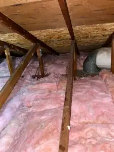 After install new fiber glas insulation pink parnert 2