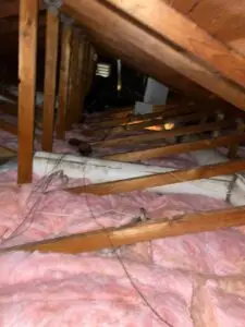 After install new fiber glas insulation pink parnert 4