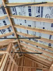 Install new insulation board between the attic space 4