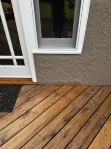 Sanding deck preparation stains 2