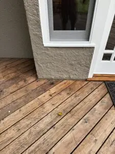 Sanding deck preparation stains 3